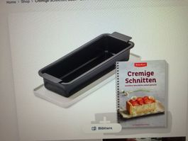 Schnittenform mit Rezeptheft Betty Bossi