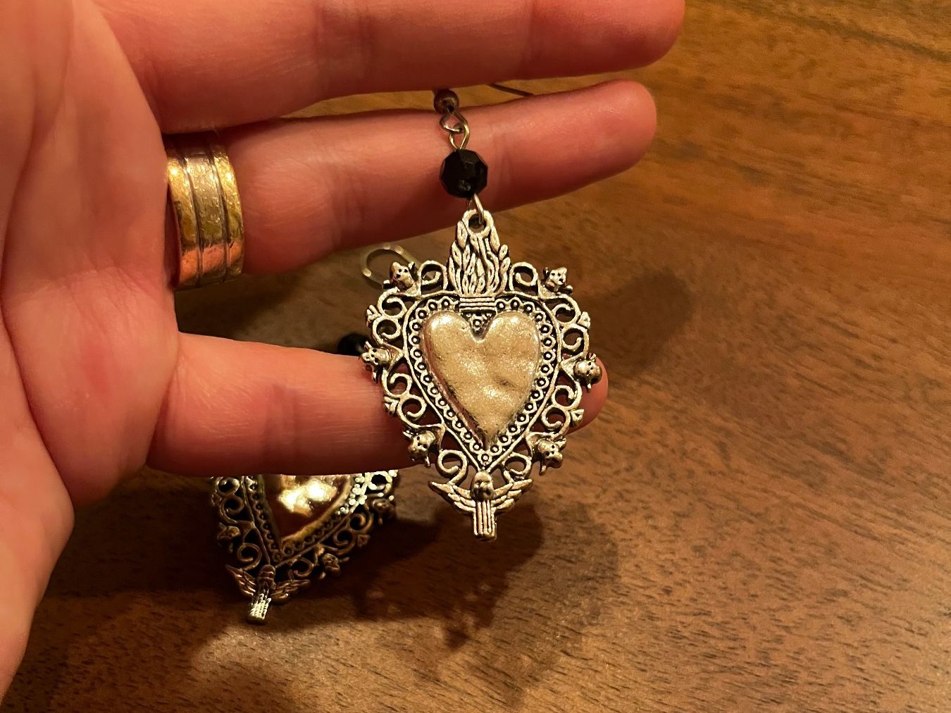 Orecchini pendenti & Orecchini a lobo: Ohrringe Herz, Vintage Look,  Gothic – Nuovo e nell'imballaggio originale da Gams venduto da Mariawicca 1