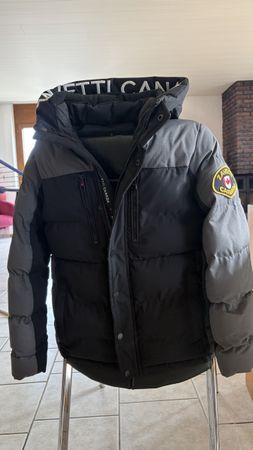 Daunenjacke Zavetti Canada schwarz grau Grösse S neuwertig