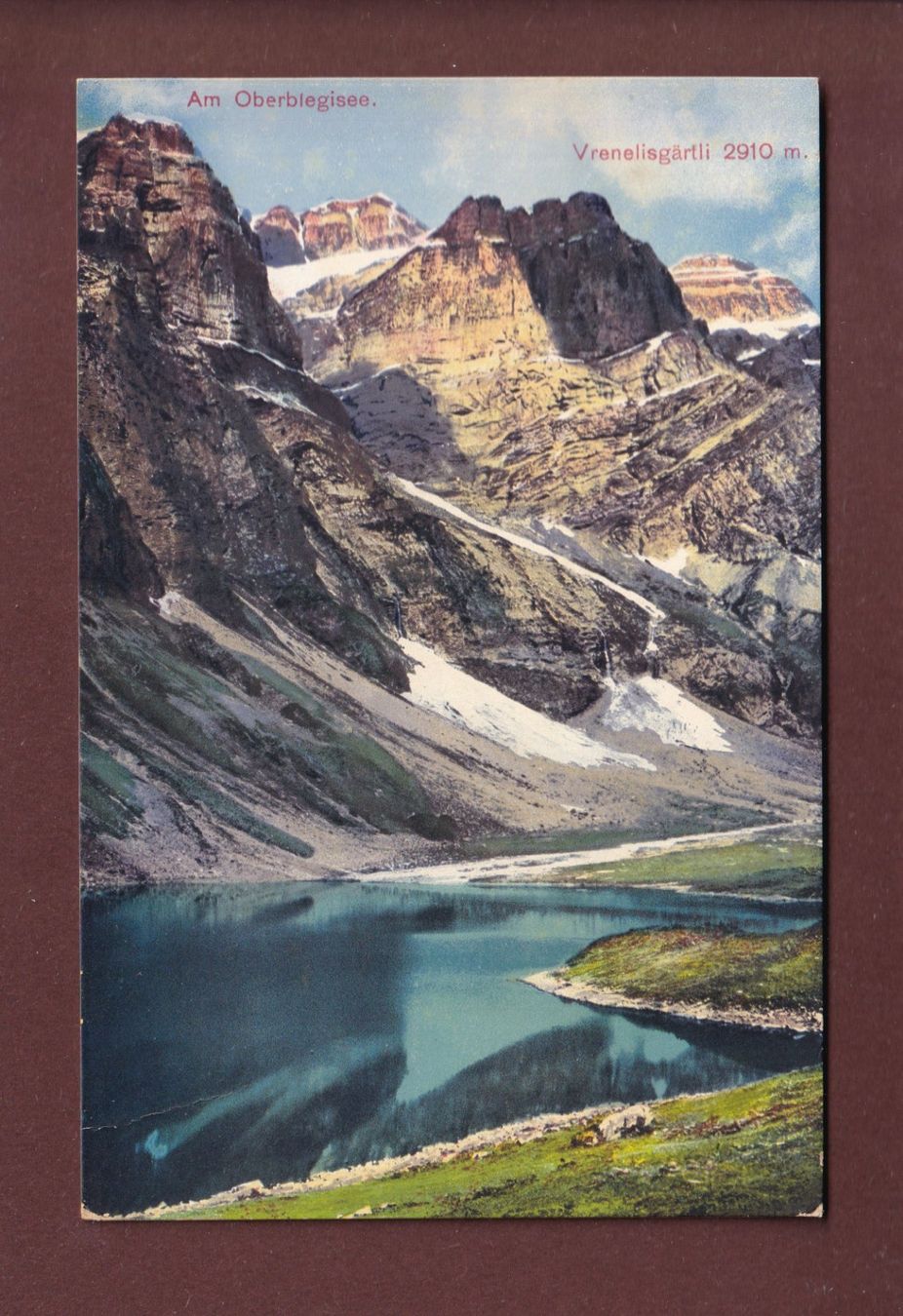 Cartoline postali: Am OBERBLEGISEE - Vrenelisgärtli – Usato da Pully venduto da nicecards