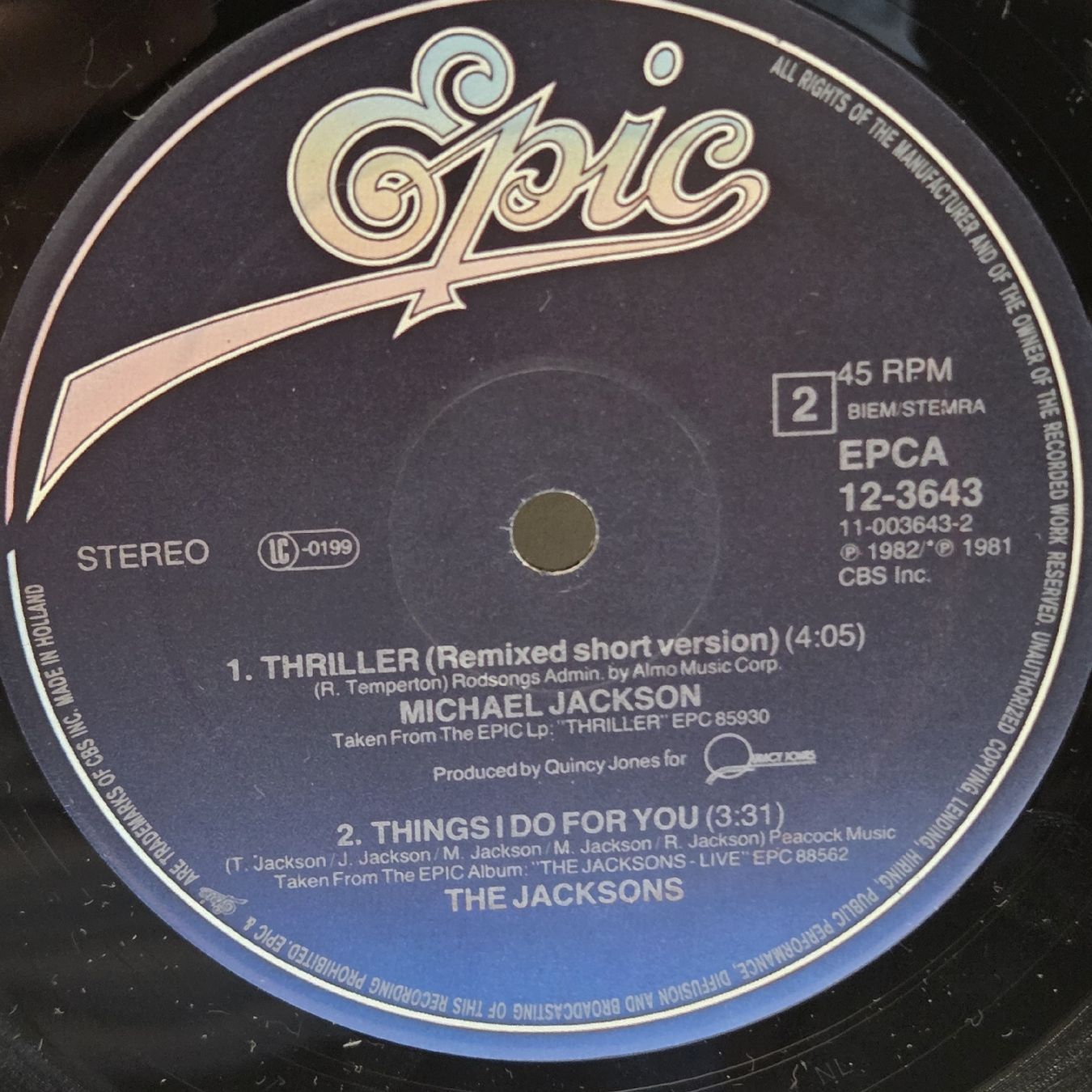 Vinyles: Michael Jackson Thriller 12 Maxi Single  – D'occasion à Stans par Ducati16 4