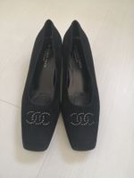 🤩MAURO TECI FIRENZE LEDER SLIPPER-SCHUHE SCHWARZ MIT STRASS