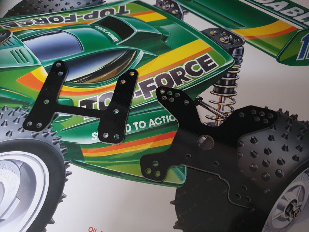 Tamiya Top Force Dämpferstreben FRP ( Front / Heck ) (Neu (gemäss ...