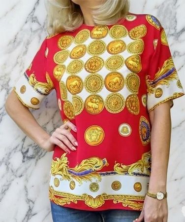 Versace Originale e Nuova! camicetta 100%seta!  taglia 40IT