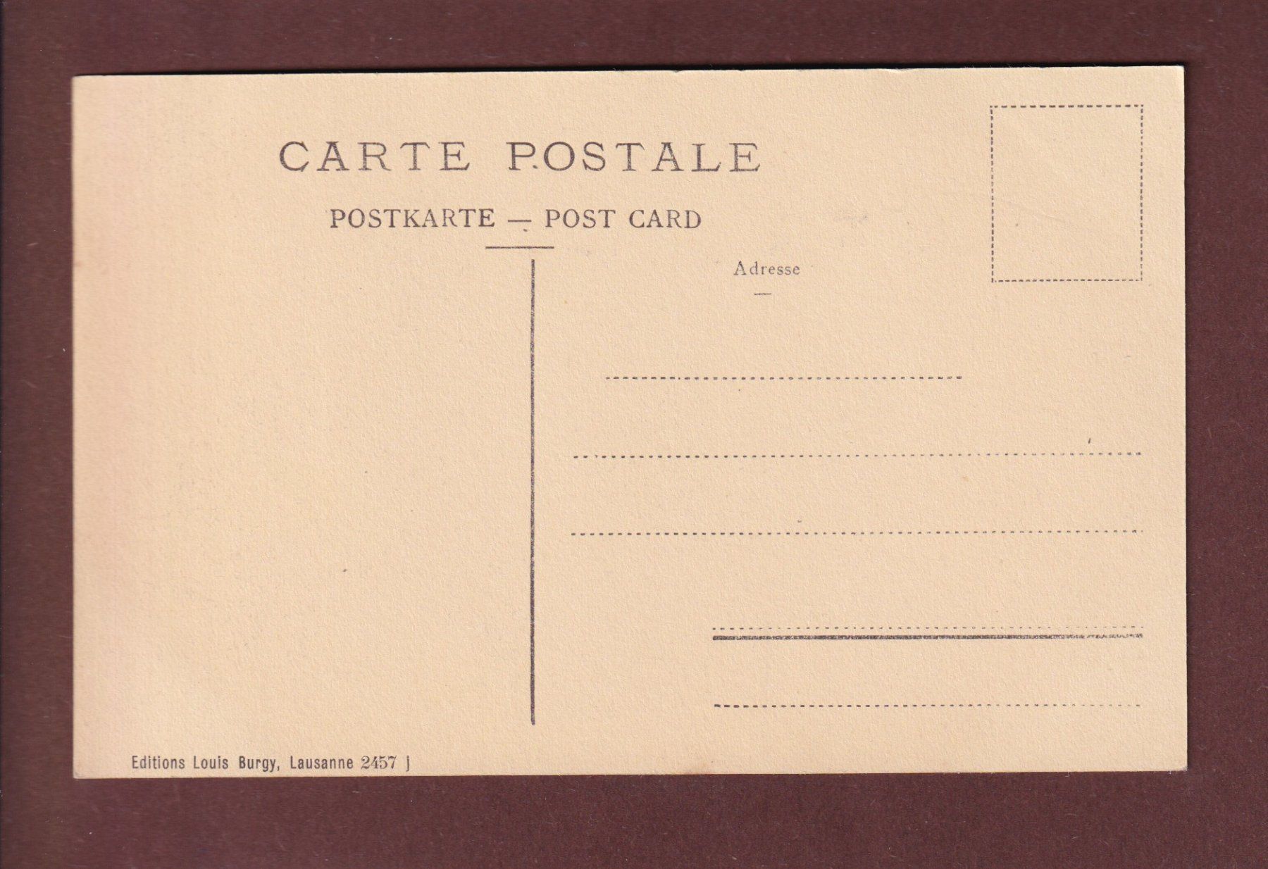 Ansichtskarten: LAUSANNE - La Cathédrale – Gebraucht aus Pully von nicecards 1