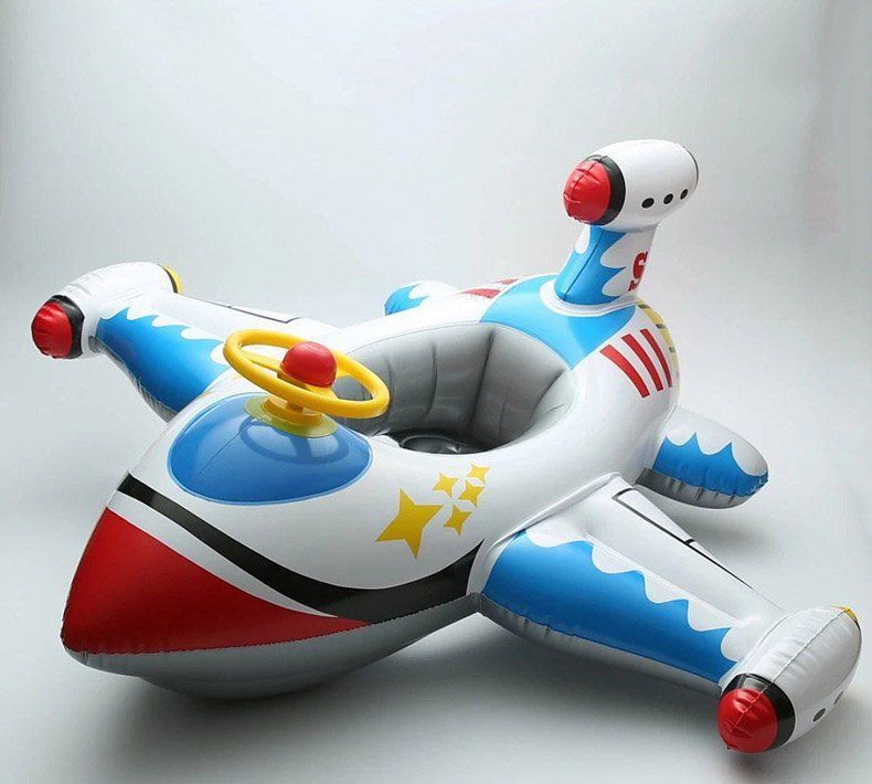 Bouées: Bouée bébé forme avion bleu/gris 0-6ans – Neuf avec emballage d'origine à Morges par All4nature
