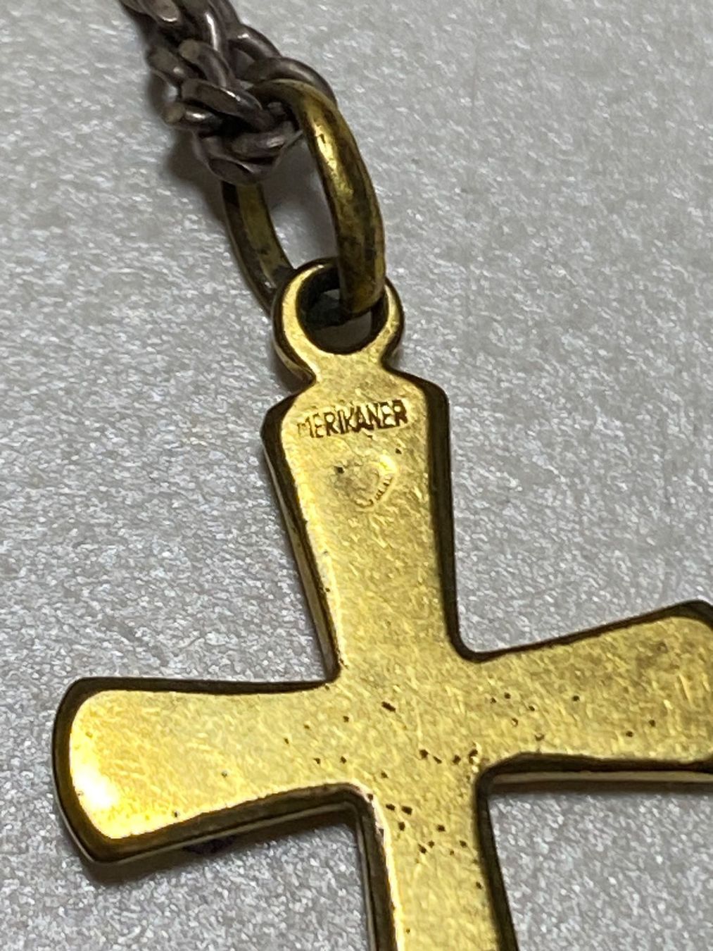 Anhänger: Anhänger Kreuz, Stempel  "Merikaner" – Gebraucht aus Bösingen von Trigusik 3