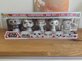 Funko POP Star Wars Darth Vader Boba-Fett C-3P0 R2-D2 Snowme
