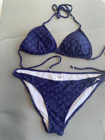 ungetragen Bikini blau-punkt, Gr. 42