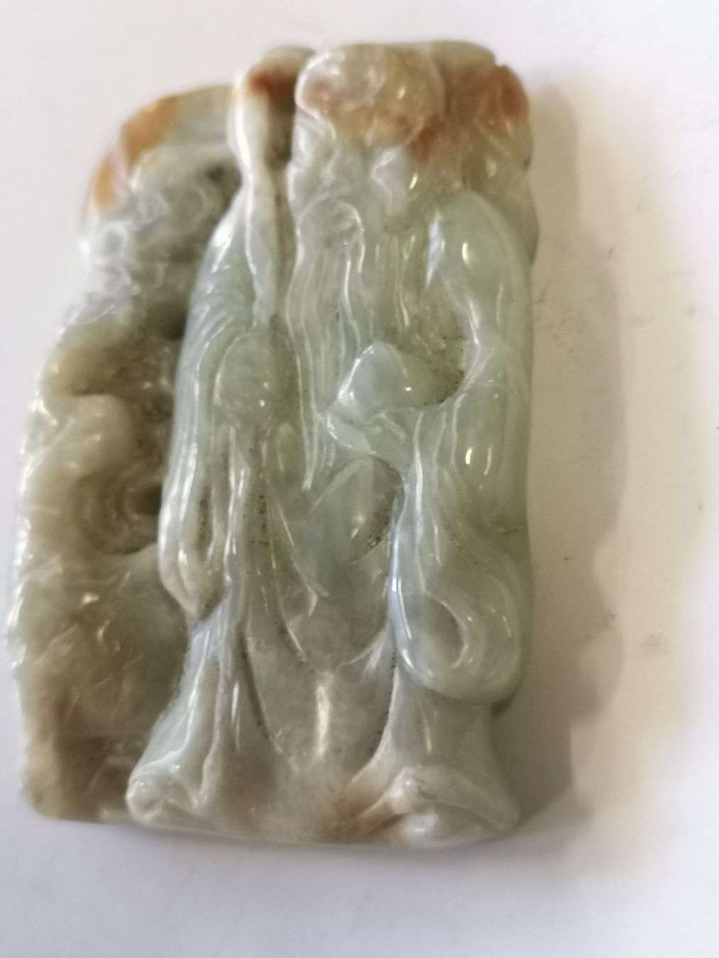 Statuette: alter Antiker Jade Buddha Amulett Schutz Glücksbringer – Nuovo (secondo la descrizione) da Kloten venduto da Asiatica 2