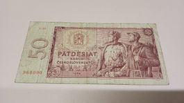 Tschechoslowakische 50 Kronen 1964, guter Zustand