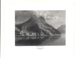 Gersau  Stahlstich von  Huber