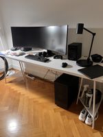 weisser Bürotisch