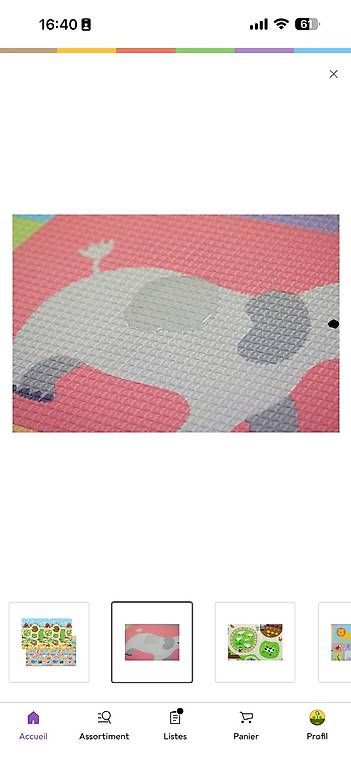 Tappeti: Tapis en mousse épais et grand  – Usato da Chézard-St-Martin venduto da luc_q9tn 2
