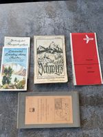 Alte Karten PTT und Swissair Vintage 