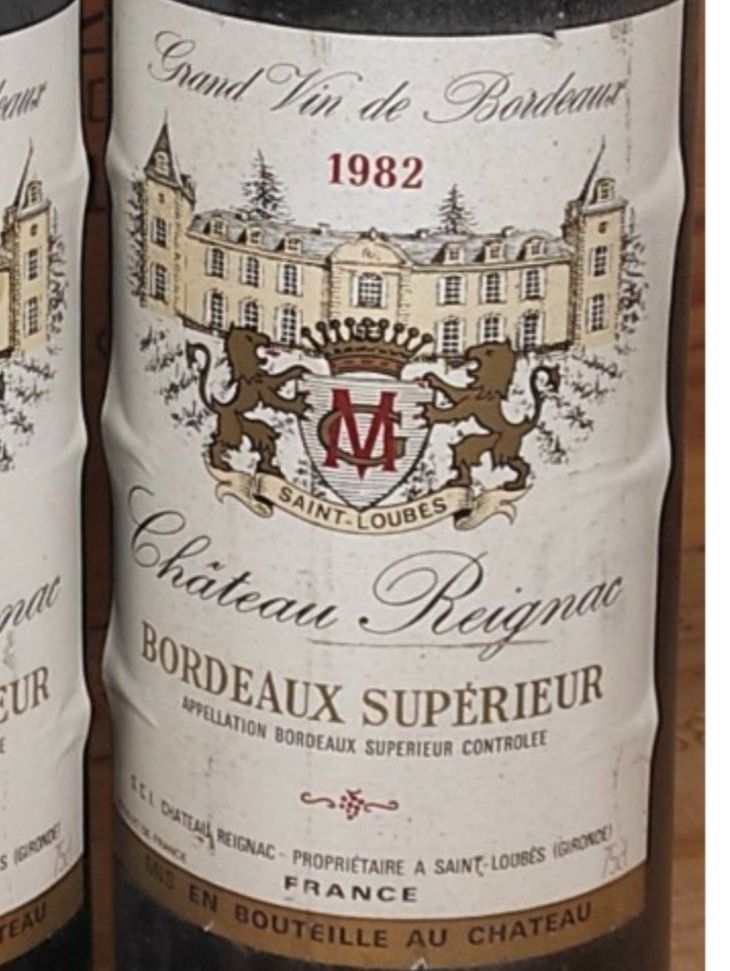 Wein: 2 x 1982 Chateau Reignac – Gebraucht aus Büsserach von Vintage-vins 1