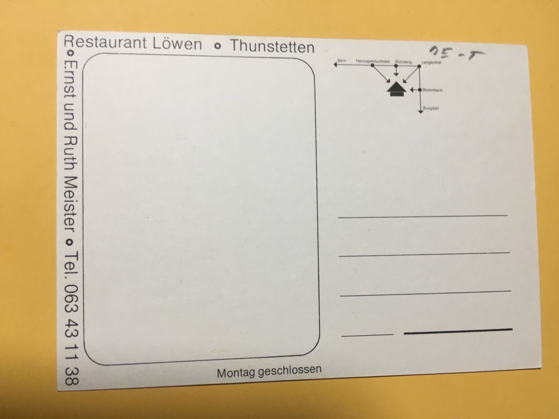Cartes postales: Thunstetten Bern Restaurant Löwen – D'occasion à Küttigen par Melisch1000 1