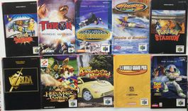 Lot de 10x manuels (FAH) - N64