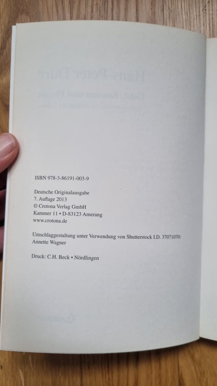 Bücher: Geist, Kosmos und Physik; HP. Dürr – Gebraucht aus Belp von MaSu39 2