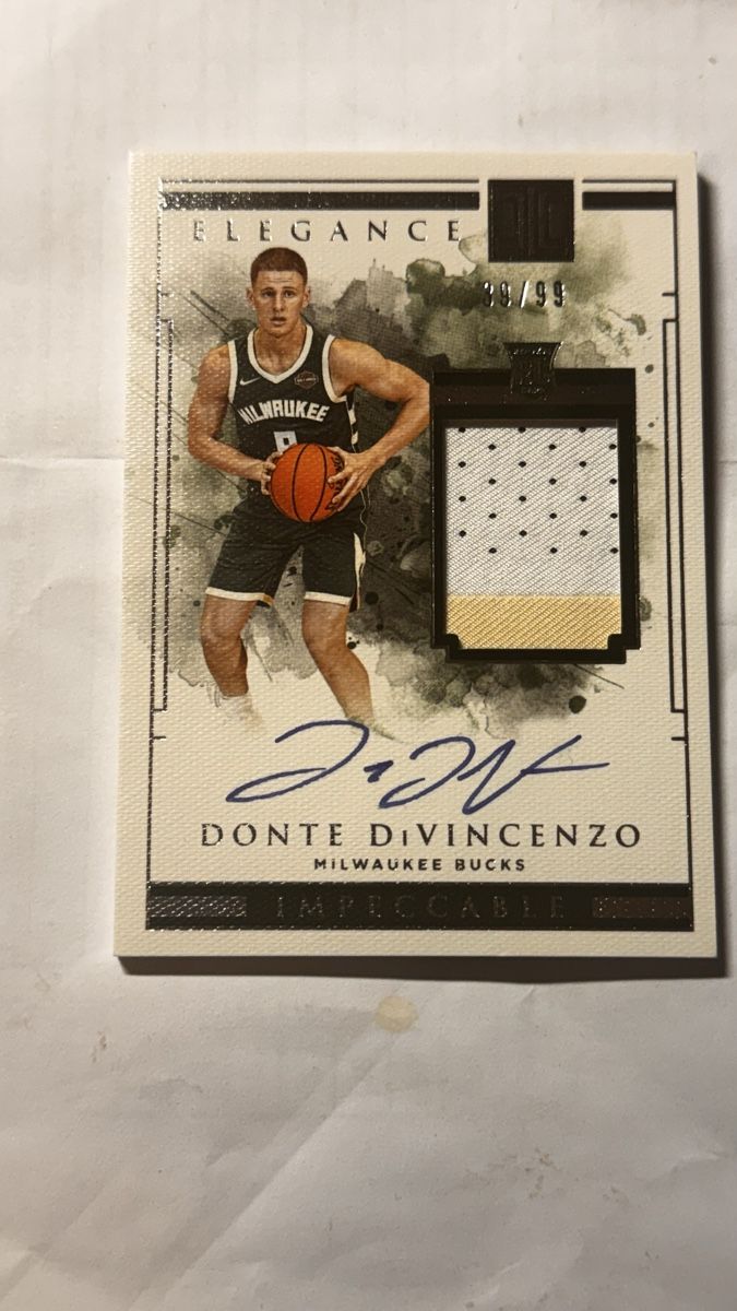 Panini Carte collezionabili: 2018-19 Panini Impeccable Donte DiVincenzo /99 Elegance – Nuovo (secondo la descrizione) da Baar venduto da sp7ni