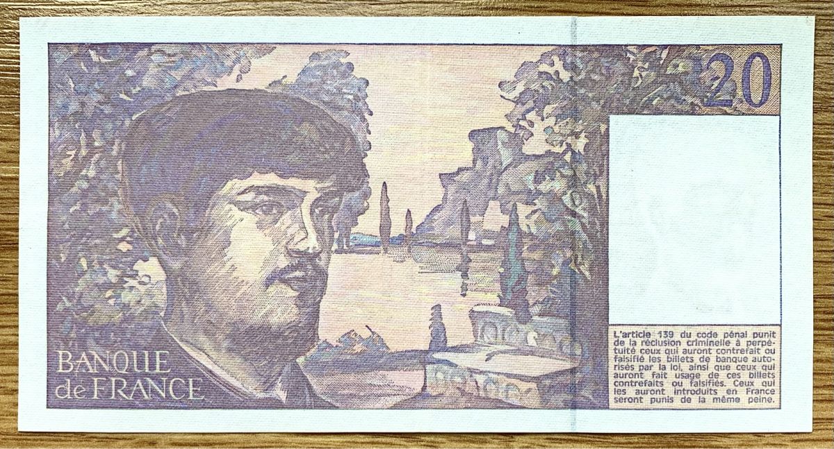 Banknoten: 20 Francs Frankreich 1993!!! aUNC!!! – Neu (gemäss Beschreibung) aus Oberentfelden von NunoLouro 1