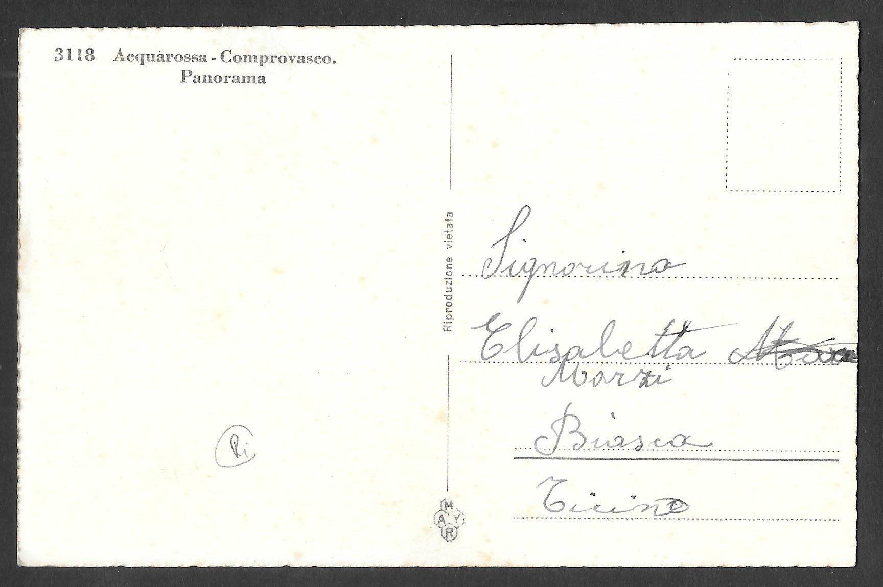 Cartes postales: Acquarossa - Comprovasco Panorama – D'occasion à Olten par clotaldi 1