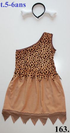 Costume fille des cavernes / Höhlenmädchen t. 5 - 6    NEU!