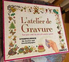 Set pour créer des jolis papiers gravés