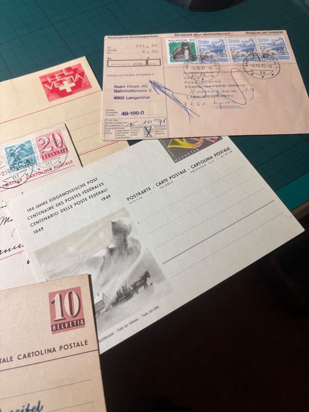 Tutti i francobolli: PK 17 St. Pofr. + gest. – Usato da Utzenstorf venduto da Rose0303 4
