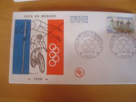 France 1968 Jeux de México AB NUR 40 RP