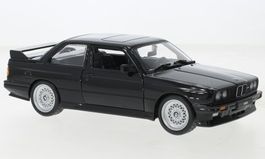 BMW M3 E30 1986-1990 schwarz           1:24 von Bburago