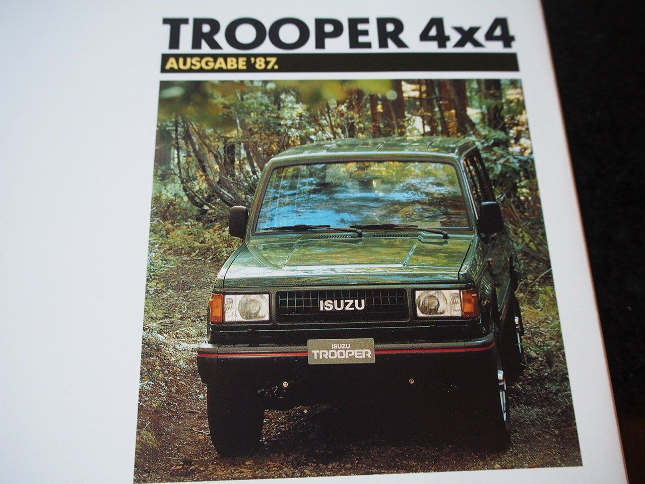 Isuzu Documenti: ISUZU Pressemappe 1987 – Usato da Zofingen venduto da sosalinos01 2