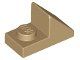 Lego Dark Tan Slope 45 2 x 1 with 2/3 Cutout 14 Stück