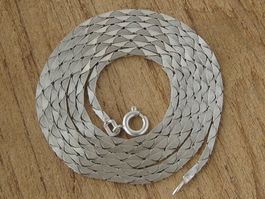 Vintage Kette Collier Silber 925 + FBM / Dreiecke 91.5 cm