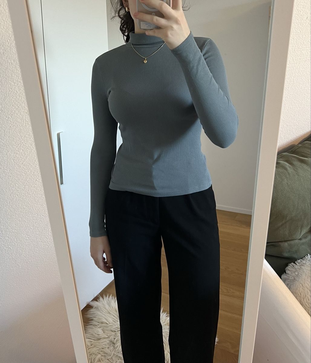 Pimkie Maglioni & Felpe: Blaugrüner Rollkragenpullover – Nuovo (secondo la descrizione) da Frauenfeld venduto da vik_d96k 1
