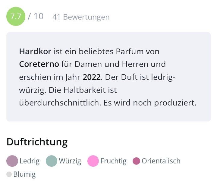 Profumi & Eau de Toilette: 2 ml HARDKOR CORETERNO EDP ABFÜLLUNG – Nuovo (secondo la descrizione) da St. Gallen venduto da CaliSunshine 3