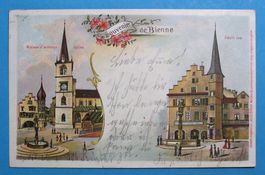 LITHO SOUVENIR DE BIENNE 1902
