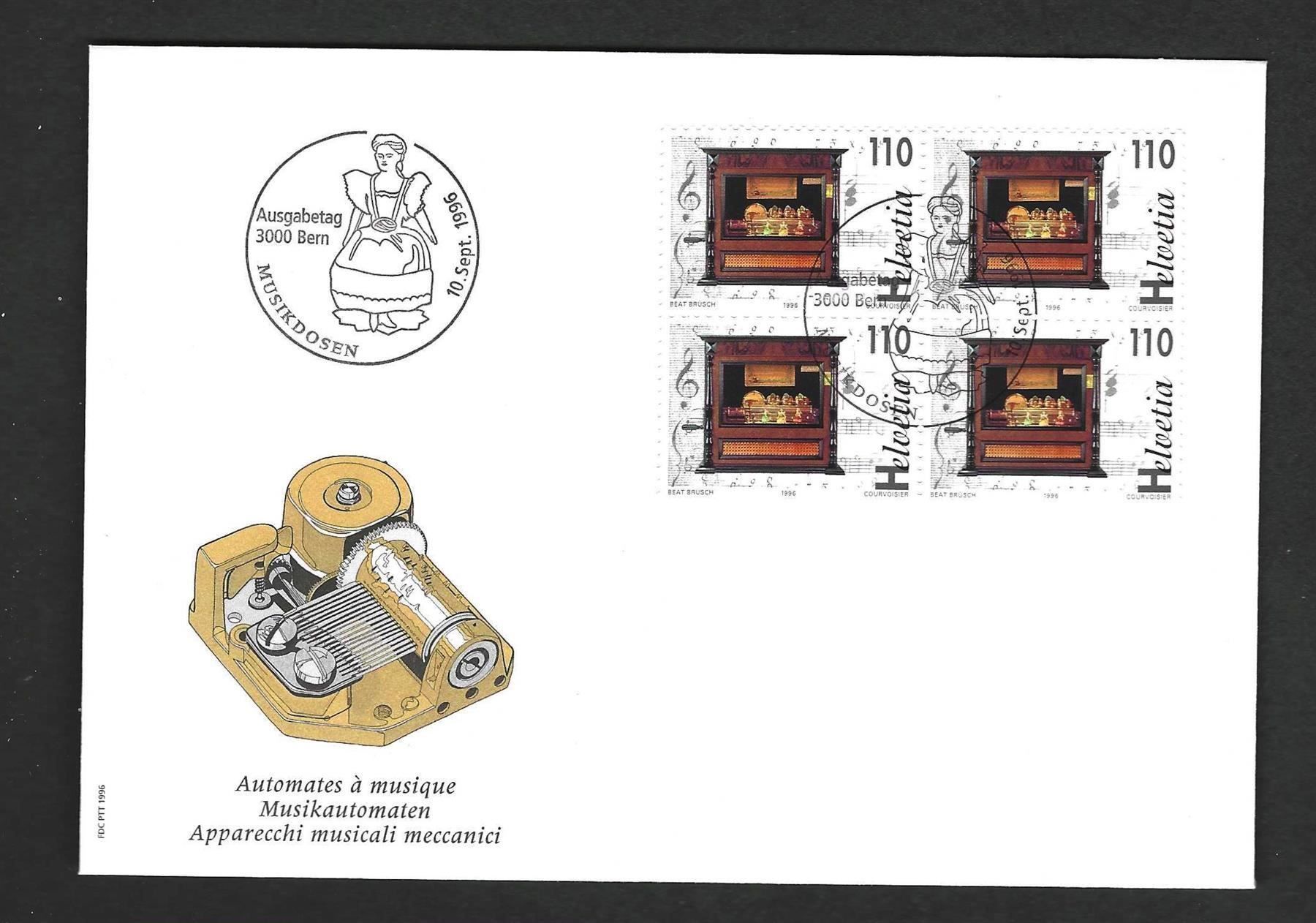 Alle Briefmarken: CH FDC Viererblock – Gebraucht aus Koblenz von Markenhimmel