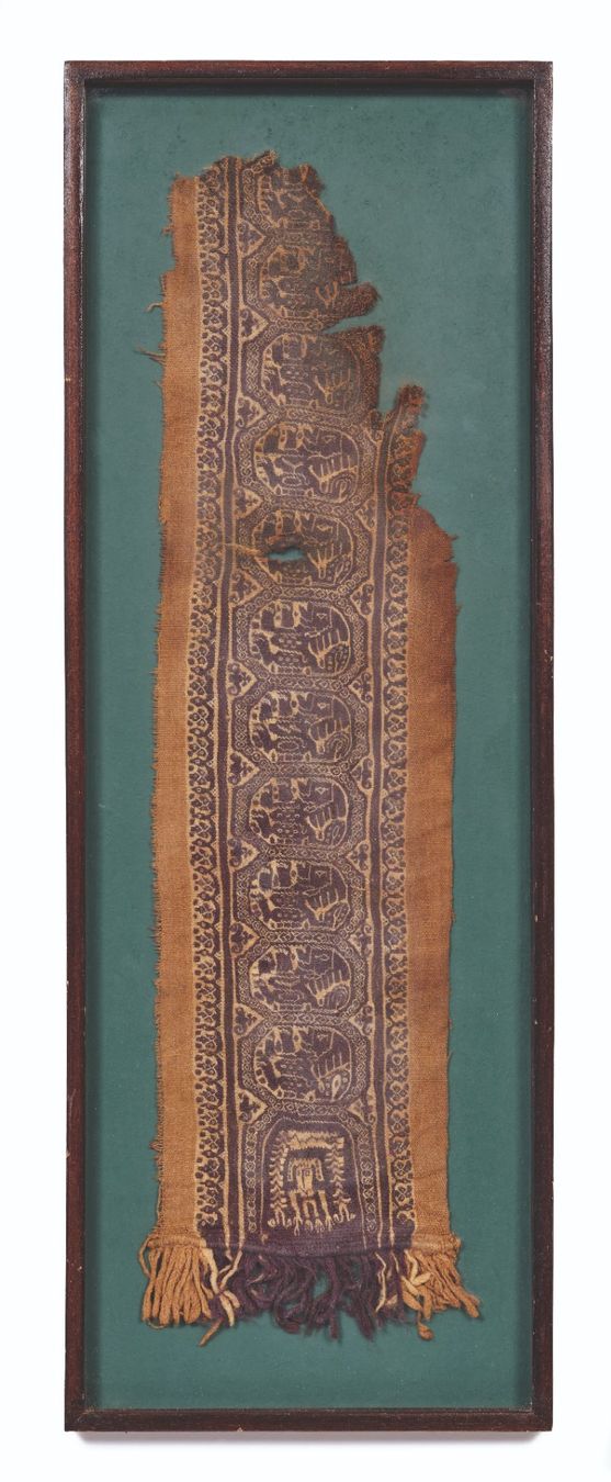 Tissus: Antikes Stoff Fragment gerahmt – D'occasion à Zürich par BOAC1943