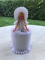Fräulein für WC Papierrolle - (handgestrickt in der Schweiz)
