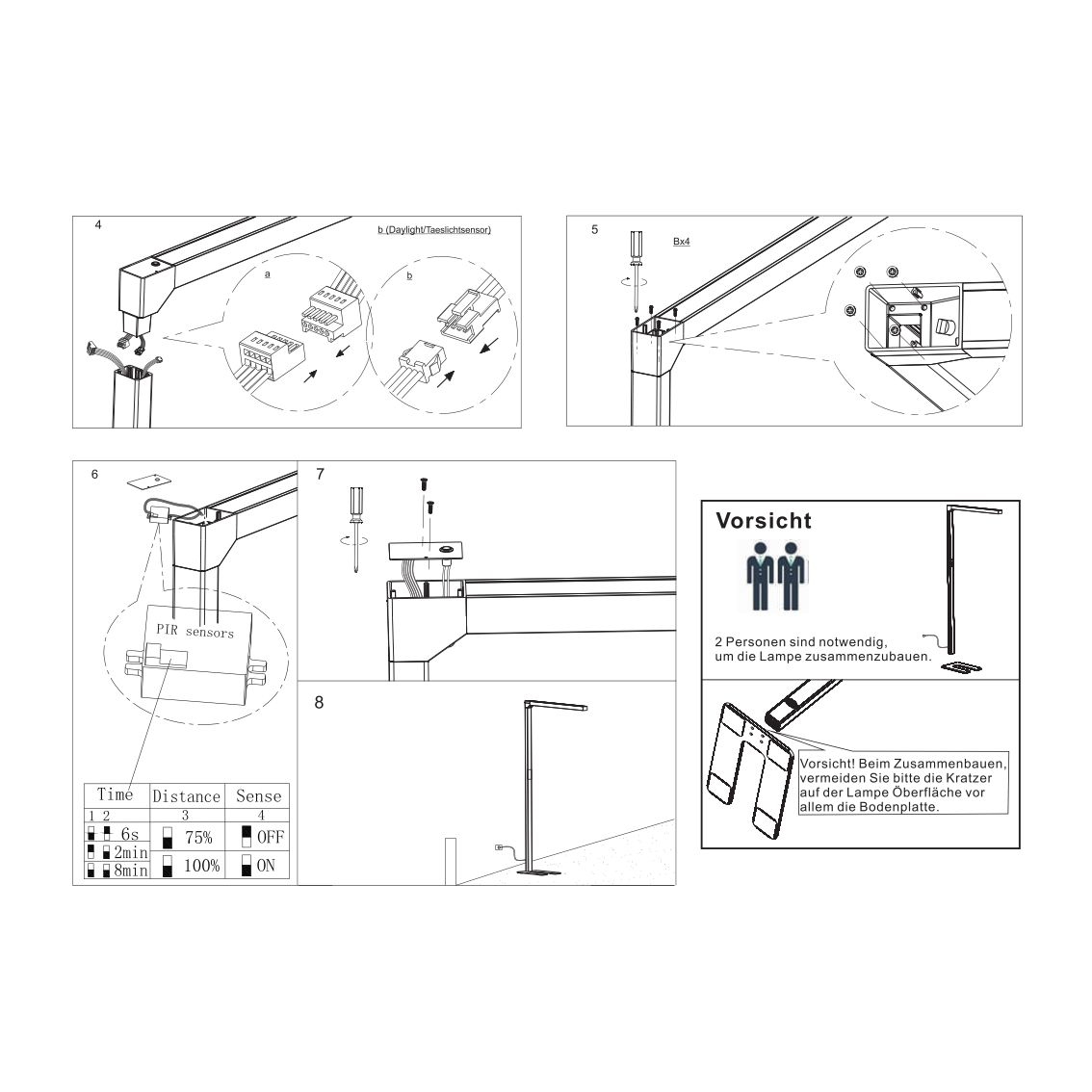 Lampade: LED Stehleuchte, Office,  198 cm Höhe – Nuovo (secondo la descrizione) da Kreuzlingen venduto da Smart-Light 5