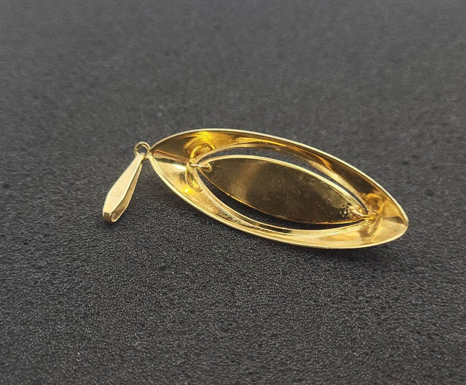 Ciondoli: Gold Anhänger Mit Tigerauge – Usato da Wald ZH venduto da Dasilver 7