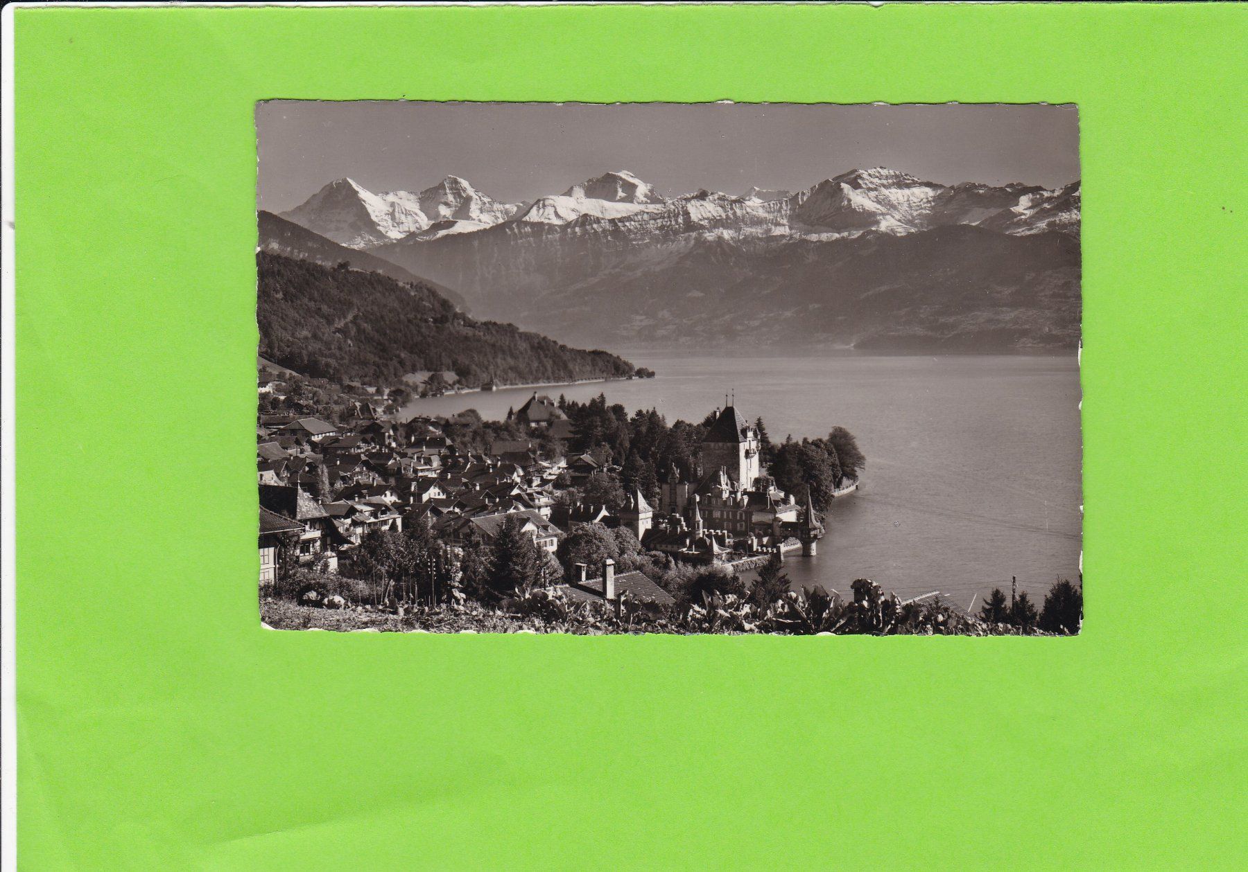 Ansichtskarten: 8262 Oberhofen am Thunersee, E. Gyger – Gebraucht aus St. Peterzell von neckertal