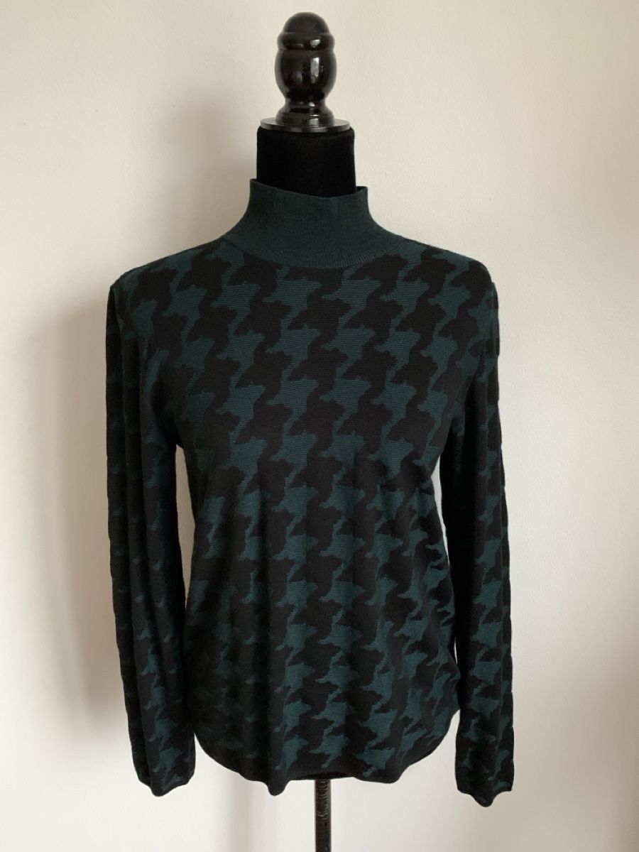 Akris Maglioni & Felpe: AKRIS: Exklusiver Wollpullover in grün/schwarz, 38 – Nuovo (secondo la descrizione) da Luzern venduto da paulablue 1