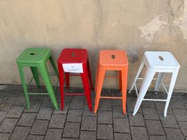 Set Metall hocker farbig