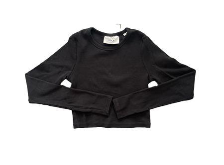 Schwarzes Longsleeve Top