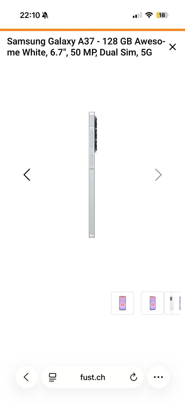 Samsung Portables: Completly New Unopened Samsung Galaxy A37 White – Neuf avec emballage d'origine à Kilchberg ZH par nic_k8lk 9