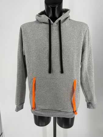 Hoodie/ Kapuzenpullover Gr. L mit Neon-Details