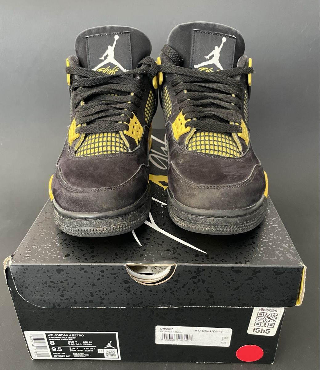 Jordan Scarpe da uomo: Nike Air Jordan 4 Retro, Black Thunder – Usato da Remetschwil venduto da Dissler75 1