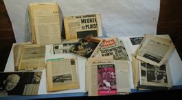 Zeitungsauschnitte alles im Zusammenhang mit Aviatik um 1960